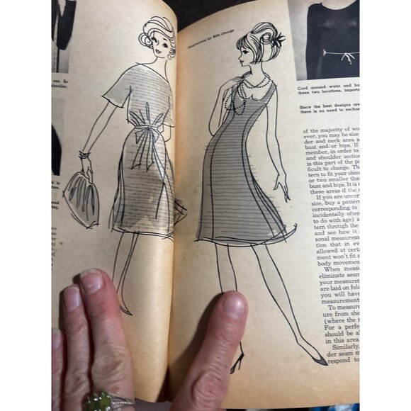 Todays Woman Sewing Simplified Book 1960s Vintage Dressmaking Guide Sewing Tips - Picture 10 of 12